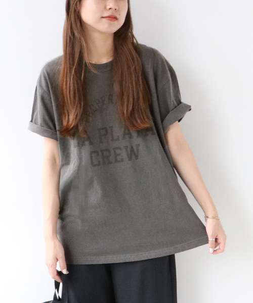JOURNAL STANDARD relume SELECT(ジャーナルスタンダードレリュームセレクト)の「《追加》【MASON/メイソン】ショートスリーブTシャツ(Tシャツ/カットソー・レディース・パープル/ブルー/ブラック/ホワイト・FREE)」の3枚目の写真