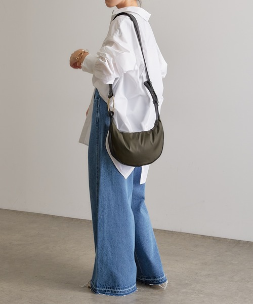 COLLAGE GALLARDAGALANTE（コラージュガリャルダガランテ）の「拘りのボリューム感/足長効果/スプレッドデニム/Q.anos/キュアノス（デニムパンツ・レディース・ブルー・0/1）」の19枚目の写真