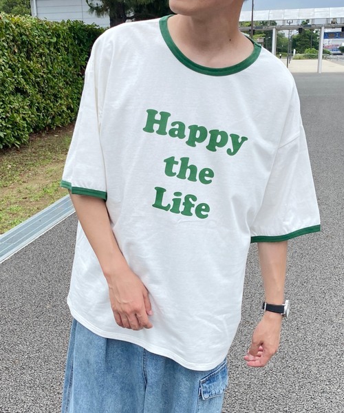 PairPair（ペアペア）の「アソートリンガーＴ(ユニセックス)（Tシャツ/カットソー・レディース・ブラック/オフホワイト/ホワイト系その他/グレイッシュブルー・MEDIUM/LARGE）」の6枚目の写真