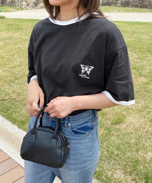 PairPair（ペアペア）の「アソートリンガーＴ(ユニセックス)（Tシャツ/カットソー・レディース・ブラック/オフホワイト/ホワイト系その他/グレイッシュブルー・MEDIUM/LARGE）」の11枚目の写真