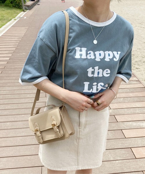 PairPair（ペアペア）の「アソートリンガーＴ(ユニセックス)（Tシャツ/カットソー・レディース・ブラック/オフホワイト/ホワイト系その他/グレイッシュブルー・MEDIUM/LARGE）」の12枚目の写真