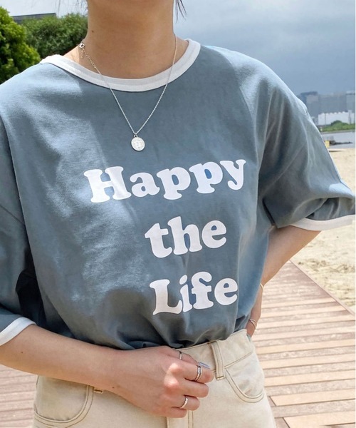 PairPair（ペアペア）の「アソートリンガーＴ(ユニセックス)（Tシャツ/カットソー・レディース・ブラック/オフホワイト/ホワイト系その他/グレイッシュブルー・MEDIUM/LARGE）」の22枚目の写真