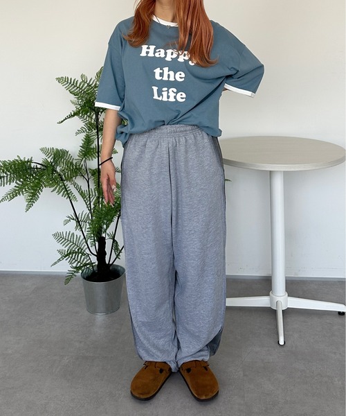 PairPair（ペアペア）の「アソートリンガーＴ(ユニセックス)（Tシャツ/カットソー・レディース・ブラック/オフホワイト/ホワイト系その他/グレイッシュブルー・MEDIUM/LARGE）」の20枚目の写真