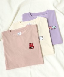 sanrio（サンリオ）の「SANRIO(サンリオ)キャラクターワンポイント刺繍×バックプリントＴシャツ（Tシャツ/カットソー・メンズ）」
