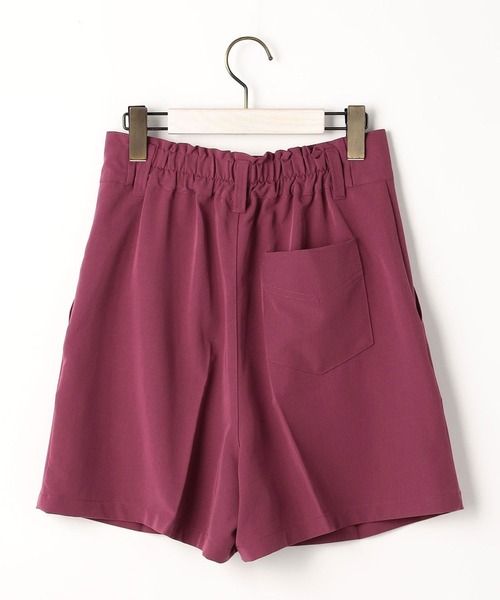 179/WG(イチナナキュウダブルジー)の「センタータックショートパンツ(その他パンツ・レディース・ブラック/パープル/グリーン・MEDIUM)」の7枚目の写真