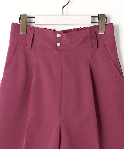 179/WG(イチナナキュウダブルジー)の「センタータックショートパンツ(その他パンツ・レディース・ブラック/パープル/グリーン・MEDIUM)」の8枚目の写真