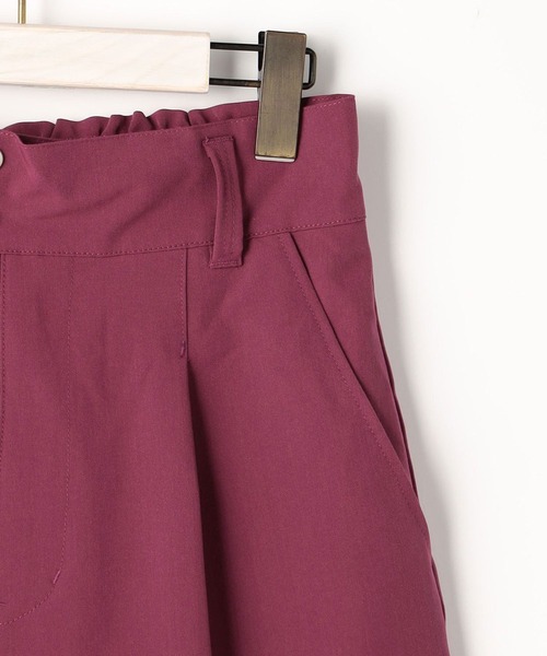 179/WG(イチナナキュウダブルジー)の「センタータックショートパンツ(その他パンツ・レディース・ブラック/パープル/グリーン・MEDIUM)」の9枚目の写真