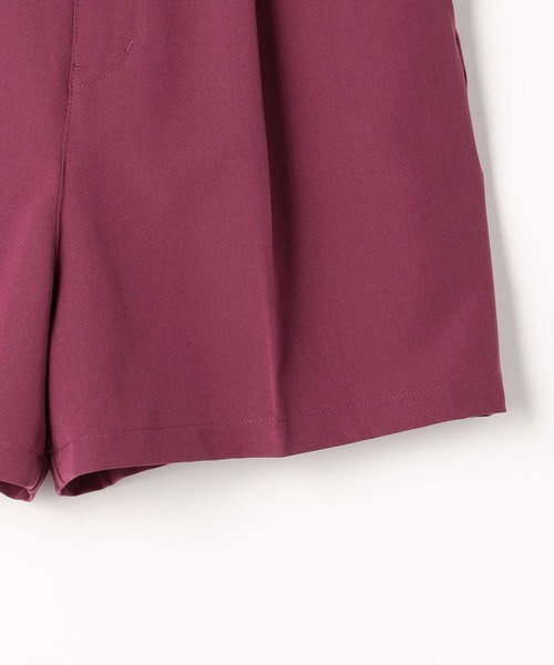 179/WG(イチナナキュウダブルジー)の「センタータックショートパンツ(その他パンツ・レディース・ブラック/パープル/グリーン・MEDIUM)」の11枚目の写真