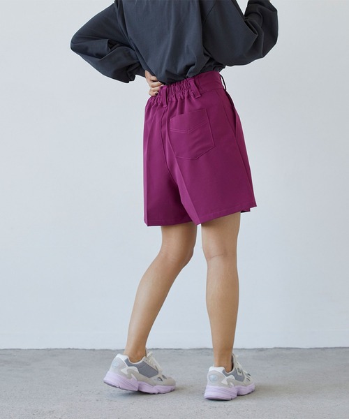 179/WG(イチナナキュウダブルジー)の「センタータックショートパンツ(その他パンツ・レディース・ブラック/パープル/グリーン・MEDIUM)」の18枚目の写真