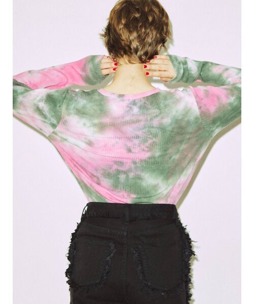 jouetie（ジュエティ）の「ハーフボタンテレコカットソー（Tシャツ/カットソー・レディース・ブラック/ピンク/ブルー・MEDIUM）」の11枚目の写真