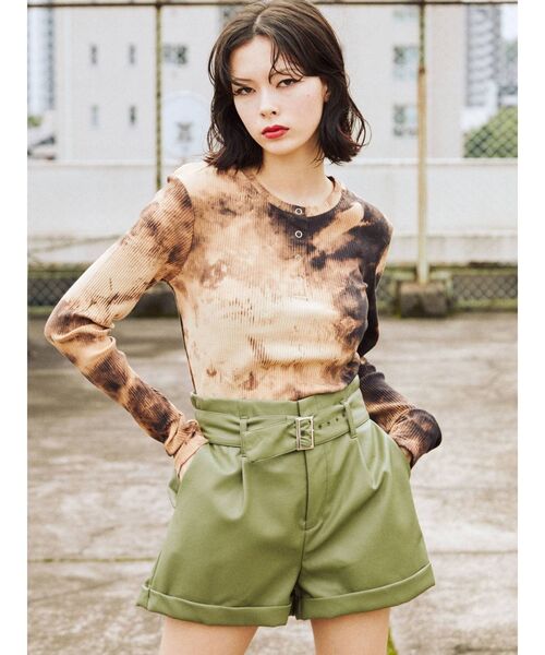 jouetie（ジュエティ）の「ハーフボタンテレコカットソー（Tシャツ/カットソー・レディース・ブラック/ピンク/ブルー・MEDIUM）」の17枚目の写真