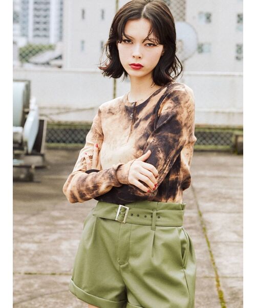 jouetie（ジュエティ）の「ハーフボタンテレコカットソー（Tシャツ/カットソー・レディース・ブラック/ピンク/ブルー・MEDIUM）」の18枚目の写真