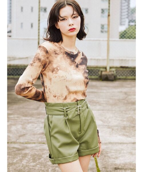 jouetie（ジュエティ）の「ハーフボタンテレコカットソー（Tシャツ/カットソー・レディース・ブラック/ピンク/ブルー・MEDIUM）」の19枚目の写真