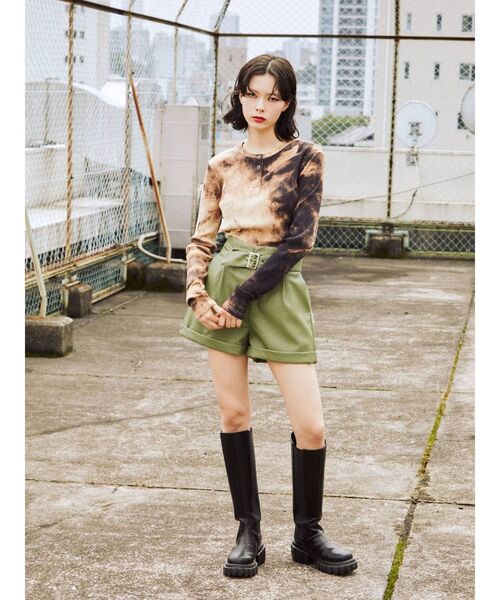 jouetie（ジュエティ）の「ハーフボタンテレコカットソー（Tシャツ/カットソー・レディース・ブラック/ピンク/ブルー・MEDIUM）」の20枚目の写真