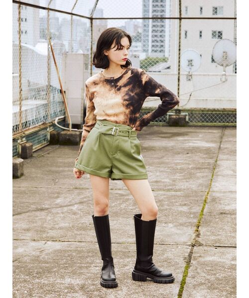 jouetie（ジュエティ）の「ハーフボタンテレコカットソー（Tシャツ/カットソー・レディース・ブラック/ピンク/ブルー・MEDIUM）」の21枚目の写真