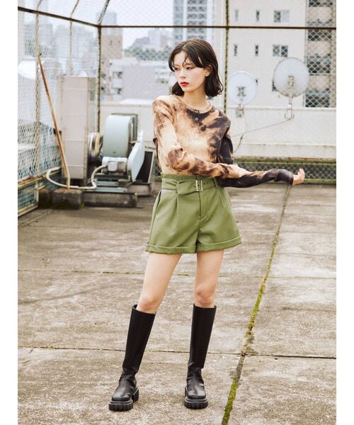 jouetie（ジュエティ）の「ハーフボタンテレコカットソー（Tシャツ/カットソー・レディース・ブラック/ピンク/ブルー・MEDIUM）」の22枚目の写真