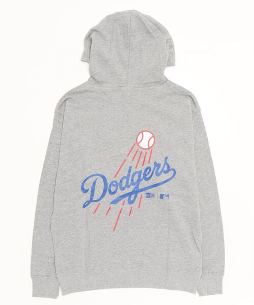 NEW ERA（ニューエラ）の「NEW ERA/ニューエラ MLB 裏毛 スウェット プルオーバーフーディープルオーバーパーカー/ニューヨーク・ヤンキース/ロサンゼルス・ドジャース 13330888/13330891（パーカー・メンズ・グレー/ネイビー・L/M/XL/XXL）」の3枚目の写真