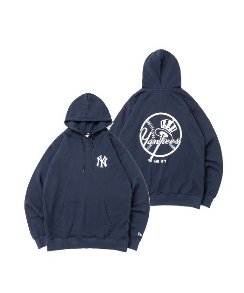 NEW ERA（ニューエラ）の「NEW ERA/ニューエラ MLB 裏毛 スウェット プルオーバーフーディープルオーバーパーカー/ニューヨーク・ヤンキース/ロサンゼルス・ドジャース 13330888/13330891（パーカー・メンズ・グレー/ネイビー・L/M/XL/XXL）」の10枚目の写真