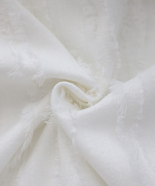 Bonjour Sagan（ボンジュールサガン）の「フリンジストライプキャミワンピース（ワンピース・レディース・オフホワイト・FREE）」の13枚目の写真