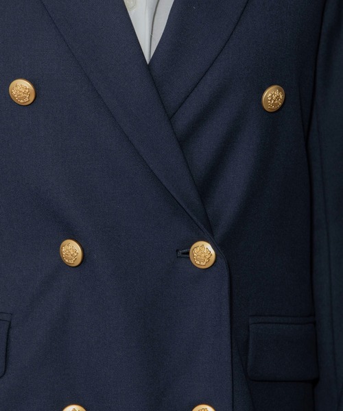 Munich（ミューニック）の「ウールレーヨンツイルダブルテーラードジャケット（テーラードジャケット・レディース・ネイビー・S）」の22枚目の写真
