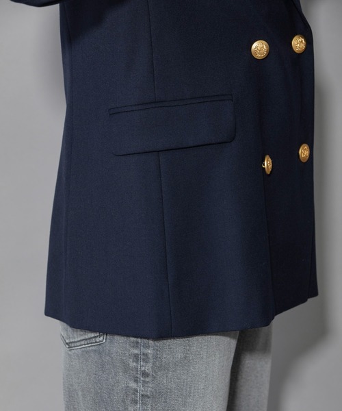 Munich（ミューニック）の「ウールレーヨンツイルダブルテーラードジャケット（テーラードジャケット・レディース・ネイビー・S）」の21枚目の写真