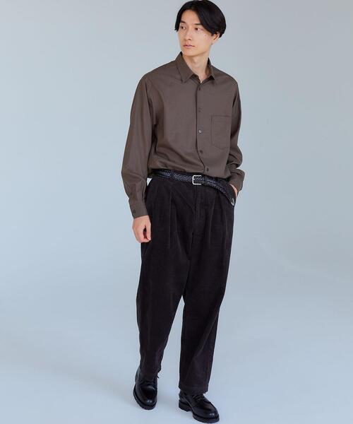 green label relaxing ウォッシャブル TW ビエラシャツ ウォッシャブル TWビエラ ジャストルーズ レギュラーカラー 長袖