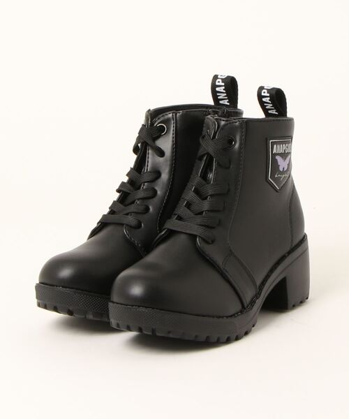 ANAP GiRL(アナップガール)の「【ANAP GIRL】 軽量ブーツスニーカー(ブーツ・キッズ・ブラック/パープル・20.0cm/21.0cm/22.0cm/23.0cm/24.0cm)」の2枚目の写真