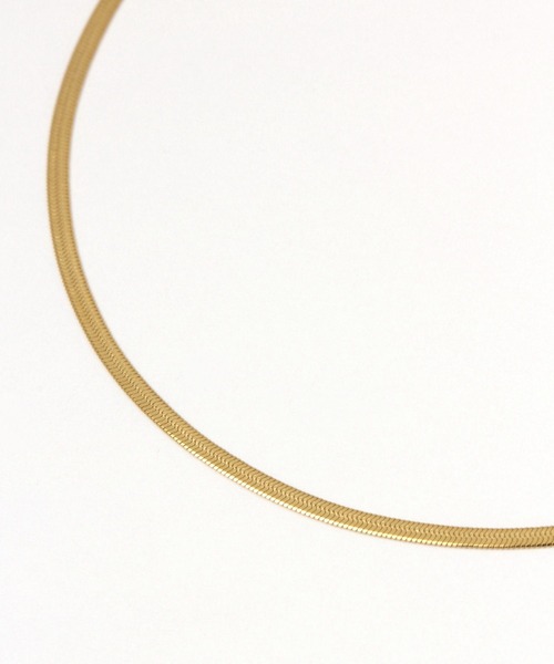 GLOBAL WORK（グローバルワーク）の「ステンレススネークネックレス/UNISEXアクセサリー/299716（ネックレス・レディース・ブラック/シルバー/ゴールド/その他/シルバー系その他/ゴールド系その他・FREE）」の4枚目の写真