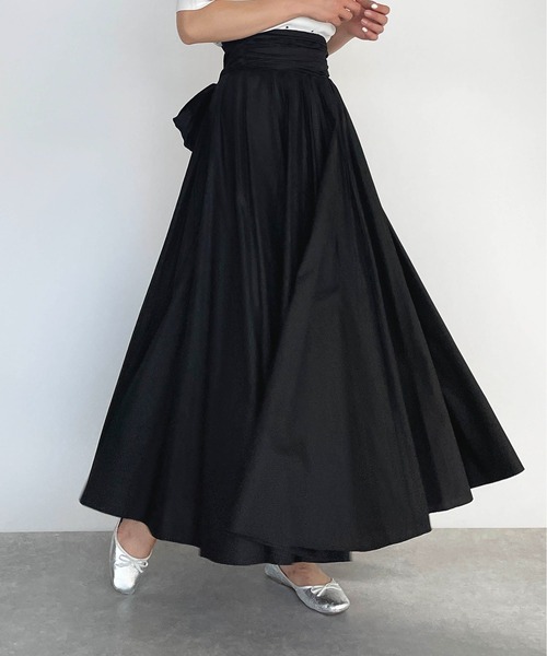 PICCIN(ピッチン)の「バックリボンスカート(スカート・レディース・ブラック/パープル・M)」の1枚目の写真