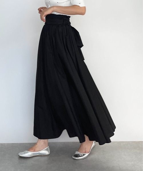 PICCIN(ピッチン)の「バックリボンスカート(スカート・レディース・ブラック/パープル・M)」の4枚目の写真