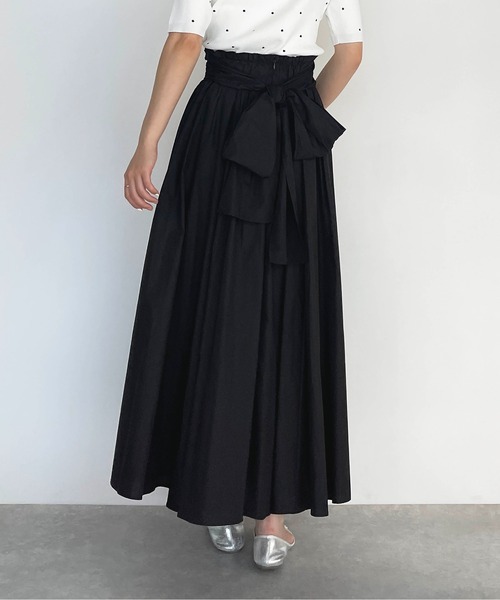 PICCIN(ピッチン)の「バックリボンスカート(スカート・レディース・ブラック/パープル・M)」の5枚目の写真