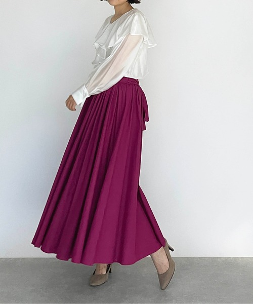 PICCIN(ピッチン)の「バックリボンスカート(スカート・レディース・ブラック/パープル・M)」の19枚目の写真