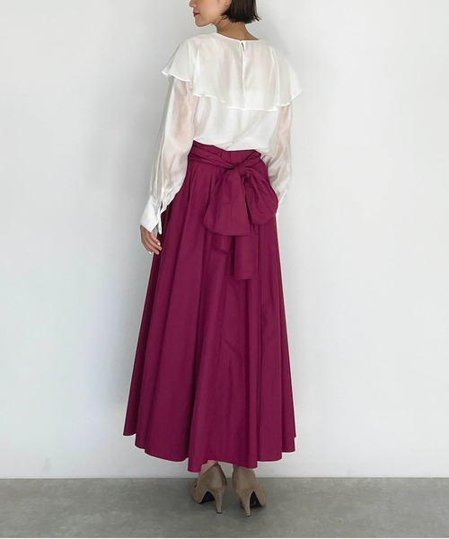 PICCIN(ピッチン)の「バックリボンスカート(スカート・レディース・ブラック/パープル・M)」の20枚目の写真