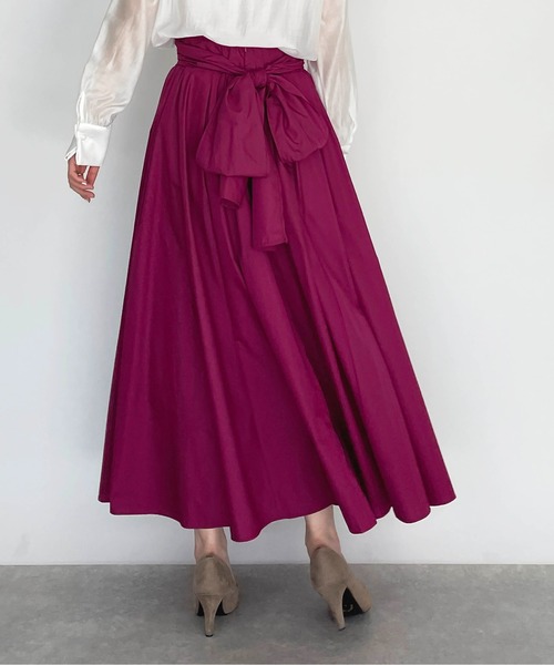 PICCIN(ピッチン)の「バックリボンスカート(スカート・レディース・ブラック/パープル・M)」の15枚目の写真