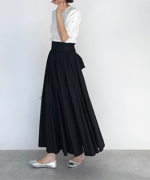 PICCIN(ピッチン)の「バックリボンスカート(スカート・レディース・ブラック/パープル・M)」の9枚目の写真