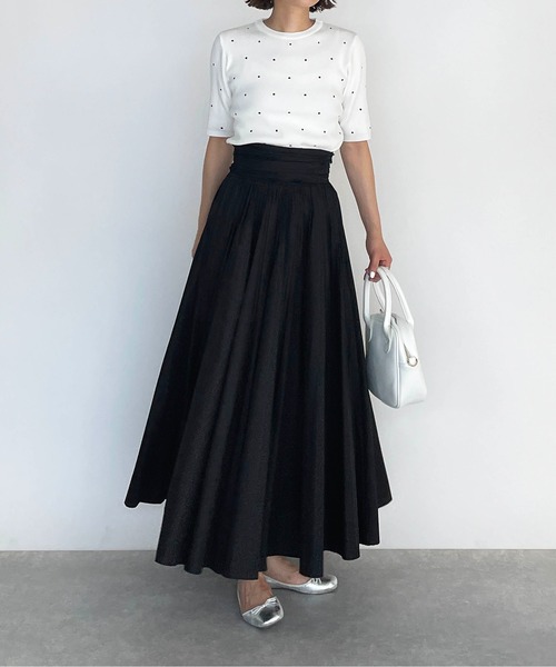 PICCIN(ピッチン)の「バックリボンスカート(スカート・レディース・ブラック/パープル・M)」の12枚目の写真