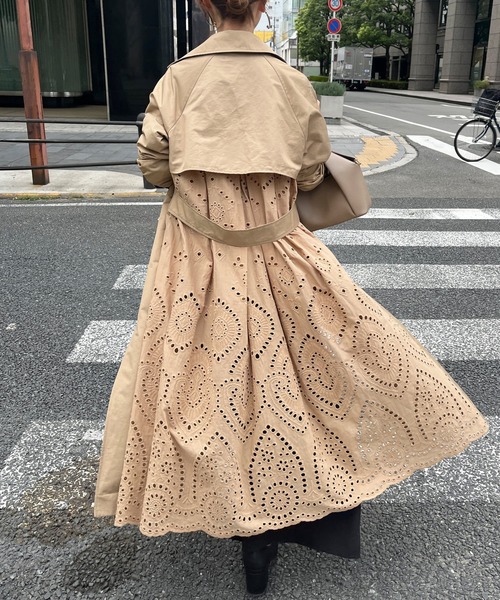 セール Backレーストレンチコート トレンチコート Chez Toi シェトワ のファッション通販 Zozotown