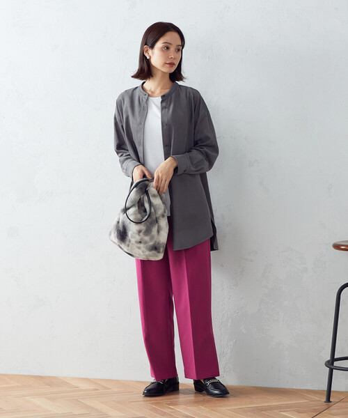 COMME CA ISM（コムサイズム）の「２ｗａｙ　フェイクファーバッグ（トートバッグ・レディース・ベージュ/グレー・FREE）」の3枚目の写真