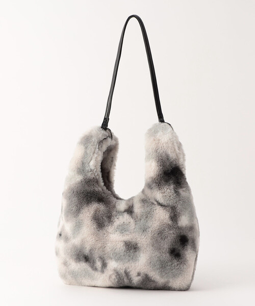 COMME CA ISM（コムサイズム）の「２ｗａｙ　フェイクファーバッグ（トートバッグ・レディース・ベージュ/グレー・FREE）」の12枚目の写真