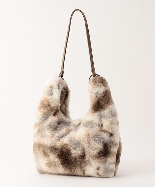 COMME CA ISM（コムサイズム）の「２ｗａｙ　フェイクファーバッグ（トートバッグ・レディース・ベージュ/グレー・FREE）」の13枚目の写真