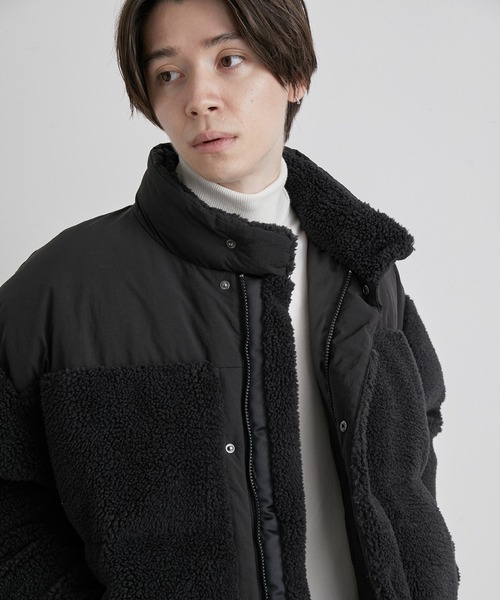 JUNRED（ジュンレッド）の「ボアルーズファイバーダウンジャケット（ダウンジャケット/コート・メンズ・ホワイト/ブラック・S/M/L）」の16枚目の写真