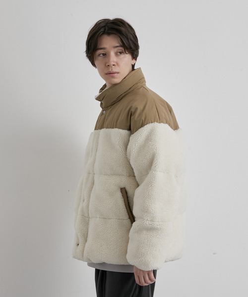 JUNRED（ジュンレッド）の「ボアルーズファイバーダウンジャケット（ダウンジャケット/コート・メンズ・ホワイト/ブラック・S/M/L）」の22枚目の写真