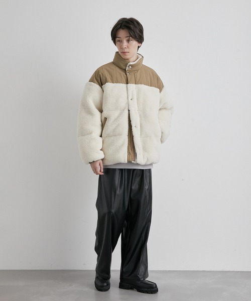 JUNRED（ジュンレッド）の「ボアルーズファイバーダウンジャケット（ダウンジャケット/コート・メンズ・ホワイト/ブラック・S/M/L）」の17枚目の写真