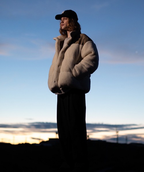 JUNRED（ジュンレッド）の「ボアルーズファイバーダウンジャケット（ダウンジャケット/コート・メンズ・ホワイト/ブラック・S/M/L）」の6枚目の写真