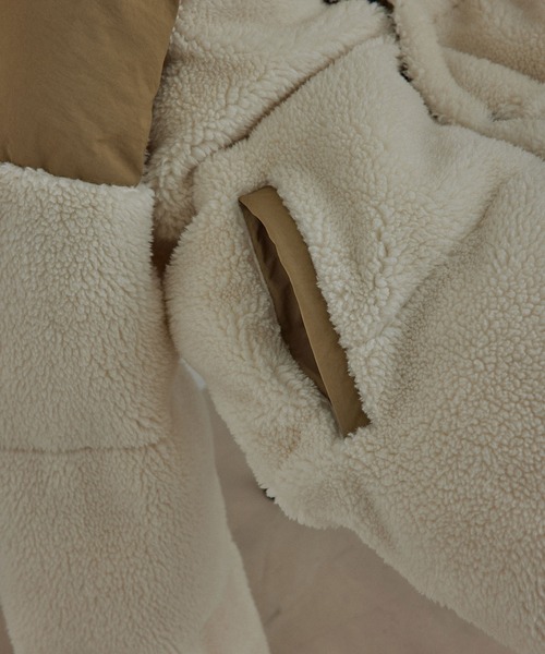 JUNRED（ジュンレッド）の「ボアルーズファイバーダウンジャケット（ダウンジャケット/コート・メンズ・ホワイト/ブラック・S/M/L）」の12枚目の写真