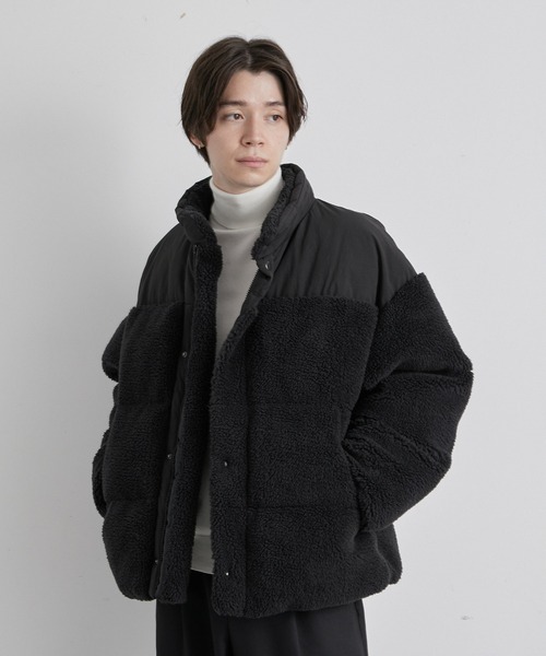 JUNRED（ジュンレッド）の「ボアルーズファイバーダウンジャケット（ダウンジャケット/コート・メンズ・ホワイト/ブラック・S/M/L）」の8枚目の写真