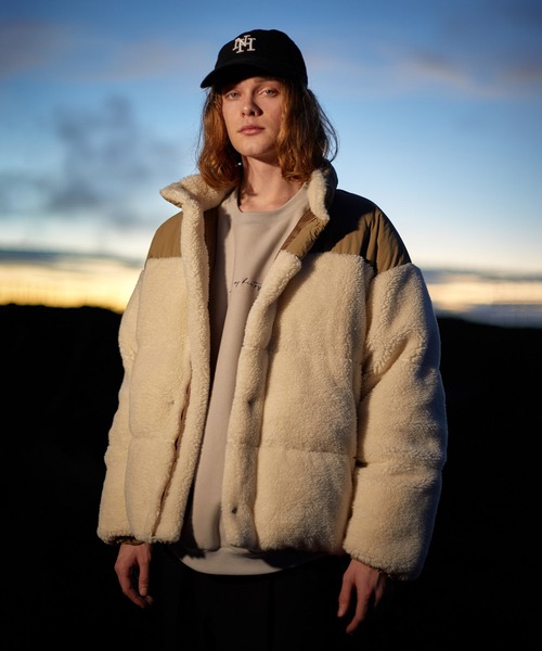 JUNRED（ジュンレッド）の「ボアルーズファイバーダウンジャケット（ダウンジャケット/コート・メンズ・ホワイト/ブラック・S/M/L）」の4枚目の写真