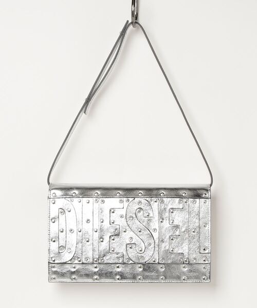 DIESEL（ディーゼル）の「レディース カウレザー ショルダー クラッチバッグ（ハンドバッグ・レディース・シルバー・UNI）」の8枚目の写真