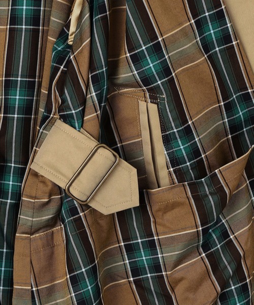 GYMPHLEX（ジムフレックス）の「Gymphlex | ベルテッドバルマカーンコート MEN（ステンカラーコート・メンズ・ベージュ・SMALL/MEDIUM/LARGE）」の20枚目の写真