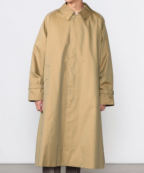 GYMPHLEX（ジムフレックス）の「Gymphlex | ベルテッドバルマカーンコート MEN（ステンカラーコート・メンズ・ベージュ・SMALL/MEDIUM/LARGE）」の8枚目の写真